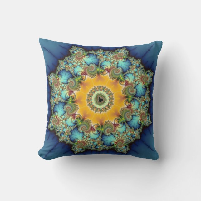 Insular - Mandelbrot Art Kudde (Framsida)