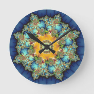 Insular - Mandelbrot Art Rund Klocka