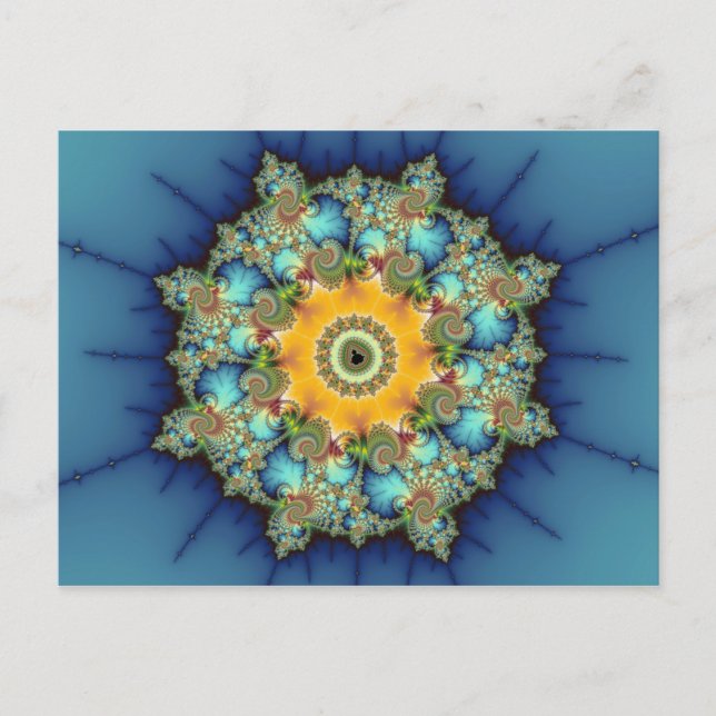 Insular - Mandelbrot Art Vykort (Framsida)