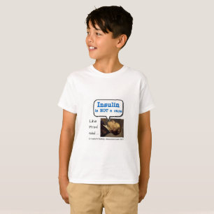 Insulin är inte en bot - bubbla tee shirt