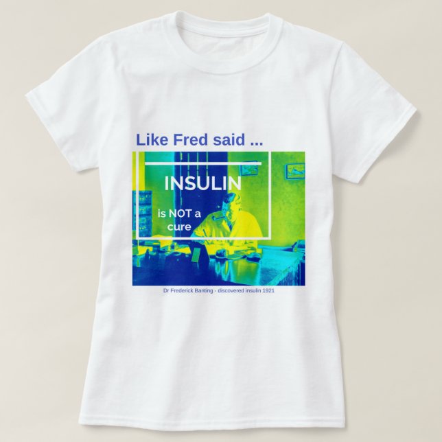 Insulin är inte en bot - thermal t-shirt (Design framsida)
