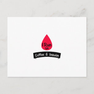 Insulin Funny Sarcastic Diabetes Gift Vykort