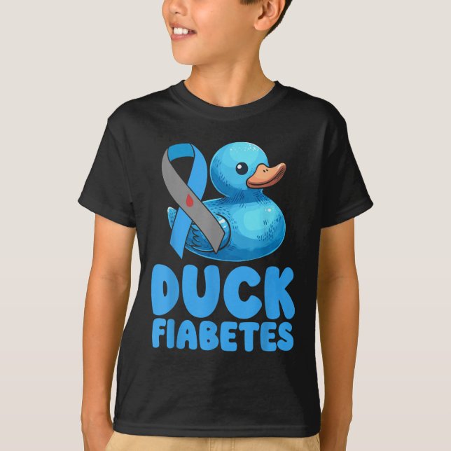 Insulin Pan med anka diabetes - medvetandegrad T Shirt (Framsida)