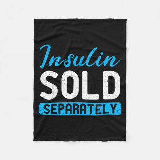 Insulin Säljs Separat Typ 1 Diabetes Medvetenhet Fleecefilt