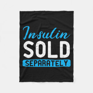Insulin Säljs Separat Typ 1 Diabetes Medvetenhet Fleecefilt