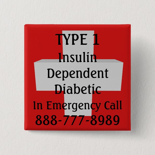Insulinberoende typ 1 - diabetes knapp (Framsida)
