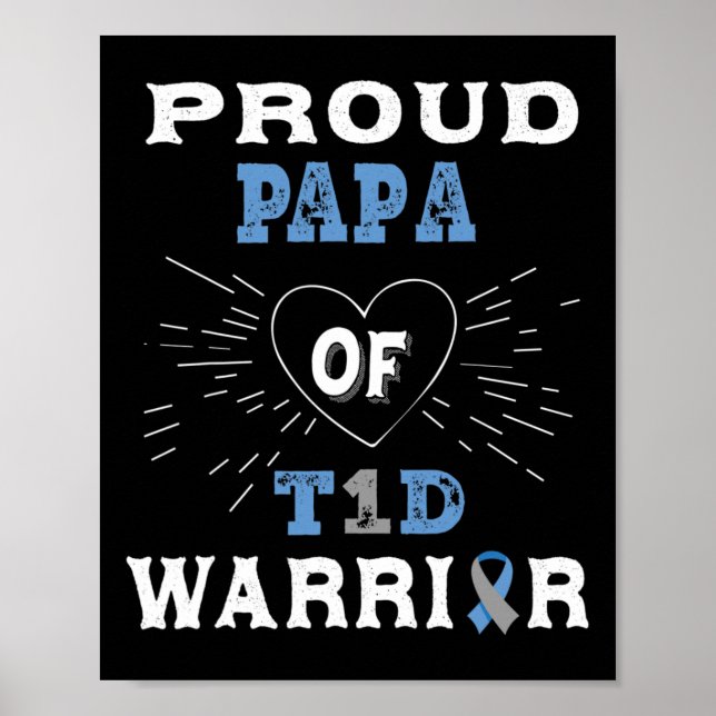 Insulinets typ 1- Pappa- diabetes - diabetes Poster (Framsidan)