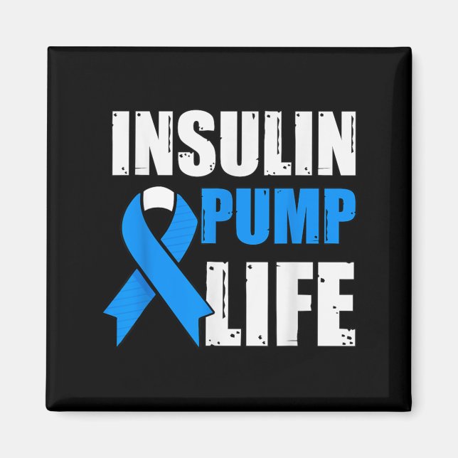 Insulinpump Liv Diabetes Medvetenhet Magnet (Framsidan)