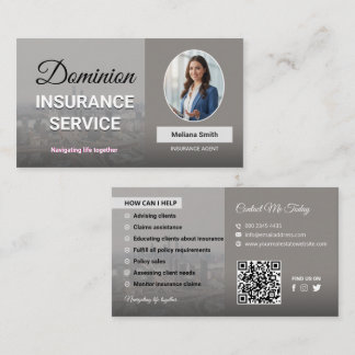 Insurance Agency, Insurance Agent, Broker, Adviser Visitkort