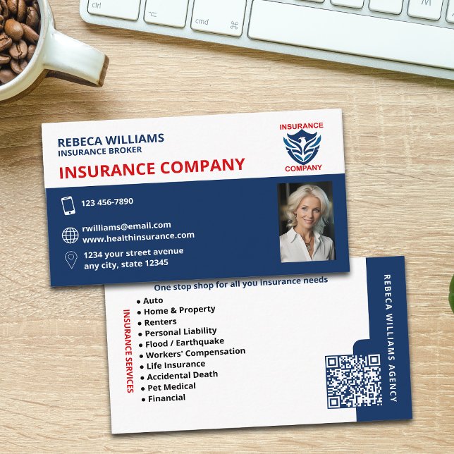 Insurance Agent / Company Visitkort (Skapare uppladdad)