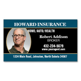 Insurance Agent or Any Company Magnetiska Visitkort