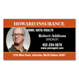 Insurance Agent or Any Company Magnetiska Visitkort