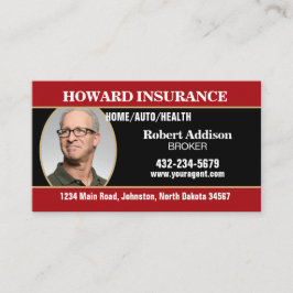 Insurance Agent or Any Company Visitkort
