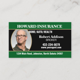Insurance Agent or Any Company Visitkort