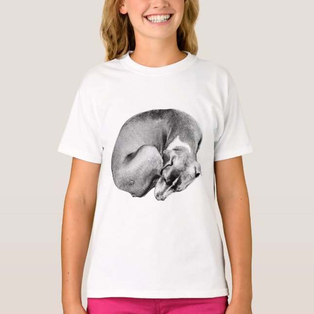 Insvälld i viloläge t shirt (Framsida)