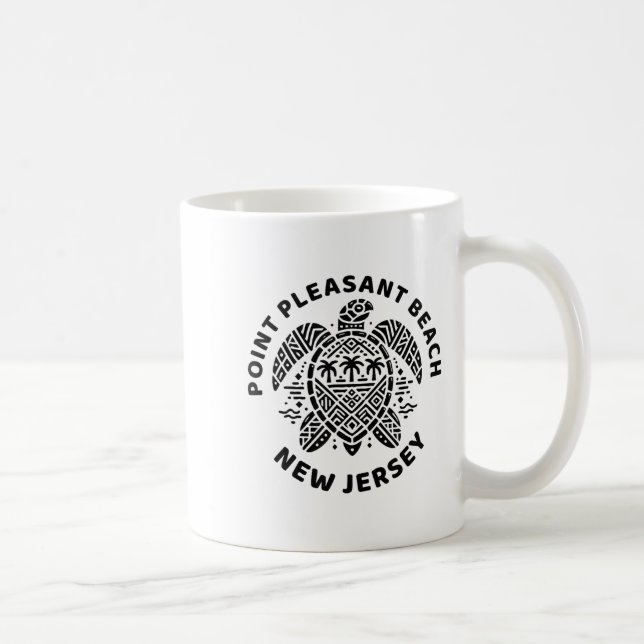 Int Pleasant Beach New Jersey Nj Boy Girl Men Wome Kaffemugg (Höger)