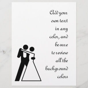 Int-tecken för Bride & Groom Reklamblad