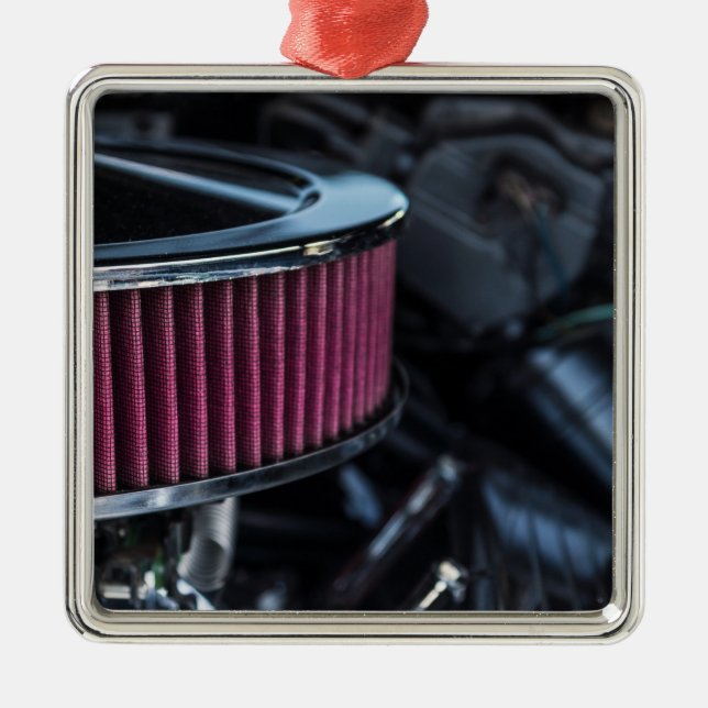 Intag av Chrome Luft Julgransprydnad Metall (Framsidan)