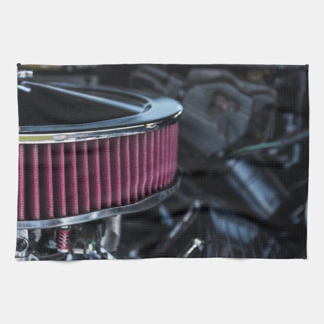 Intag av Chrome Luft Kökshandduk (Horisontell)