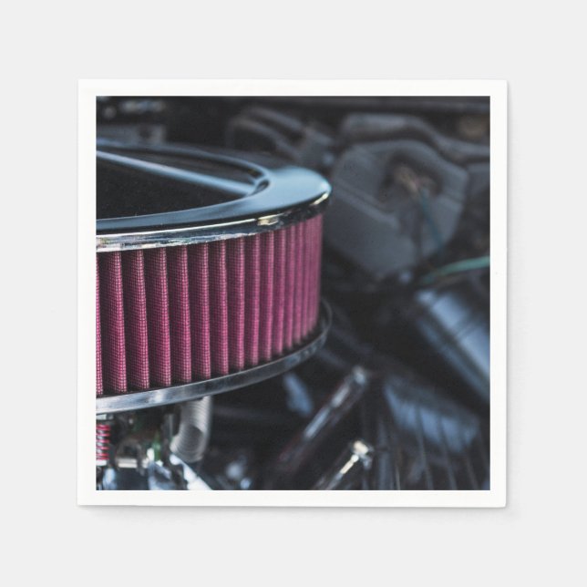 Intag av Chrome Luft Pappersservett (Framsidan)