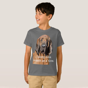 Intag av en utandning vid tidpunkt Bloodhound T Shirt