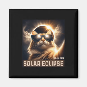 Intag av selfie med Solar 2024 Eclipse Wearing Gl Magnet