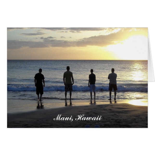 Intag i oceanen hälsningskort (Framsidan Horizontal)