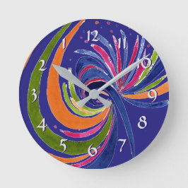 Intäthet - Vänd bakåtklockan bakåt i tiden Rund Klocka