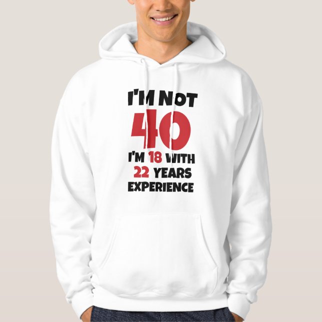 Inte 40 hoodie (Framsida)