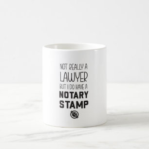 Inte advokat Notarius Publicus Mugg Rolig