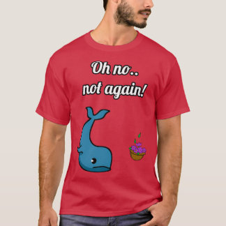 INTE AGAIN Whale and Bowl of Petunias T Shirt