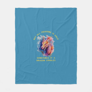 Inte all skatt är Guld Dragon Cuddles Blanket Fleecefilt