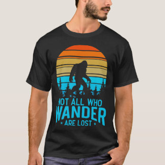 Inte alla är Borttappad Bigfoot Silhouette T Shirt