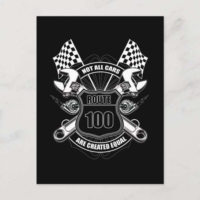 Inte Alla Bilar Är Skapade Lika Vykort (Framsida)