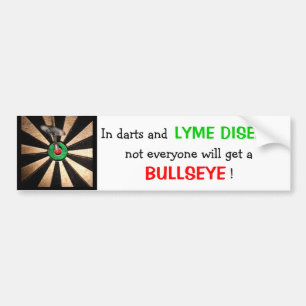 Inte alla får en Bullseye! (Lyme sjukdom) Bildekal