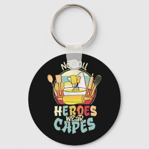 Inte alla Heroes Bära Capes School Lunch Dam Nyckelring