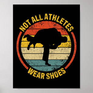 Inte alla Idrottares Bära Shoes Judo Poster