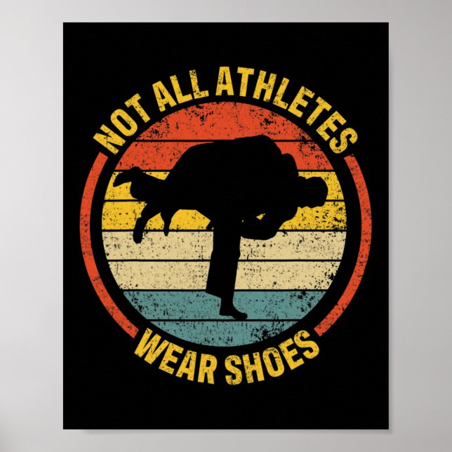 Inte alla Idrottares Bära Shoes Judo Poster (Framsidan)
