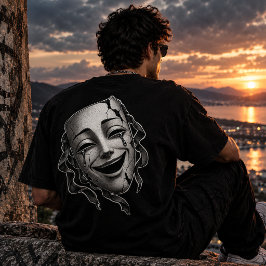 Inte Alla Ler Genom Smärtans Teatermask T Shirt