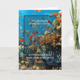 Inte alla med ögon CAN SEE-havs-citat Kort