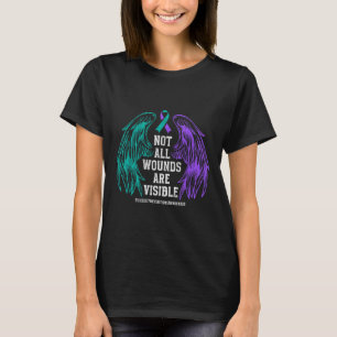 Inte alla sår är synliga förebyggande av självmord t shirt