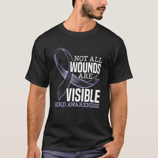 Inte alla sår är synliga, Gerd Awareness Gerd Krig T Shirt (Framsida)