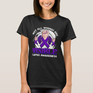 Inte Alla Sår Är Synliga Lupus Krigare Lila Ri T Shirt