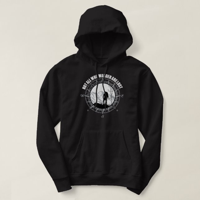 Inte alla som är på Borttappaden ropar. Hoodie (Design framsida)