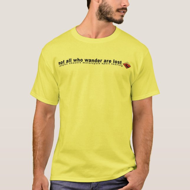 inte alla, som irrar, är borttappada t shirt (Framsida)
