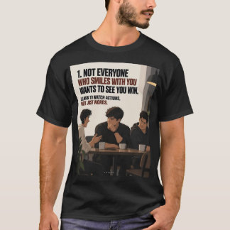 Inte alla som ler med dig vill se dig vinna t shirt