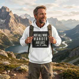 Inte Alla Som Vandrar Är Vilka Förlorade Bergs Kon Hoodie