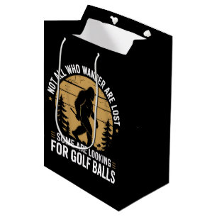 Inte alla som vandrar är vilse rolig Bigfoot golf