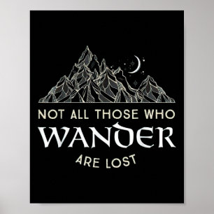 Inte alla som vandrar är vilse rolig vandring för poster