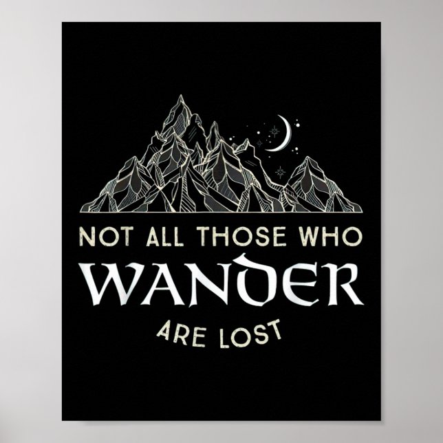 Inte alla som vandrar är vilse rolig vandring för poster (Framsidan)